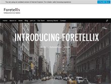 Tablet Screenshot of foretellix.com